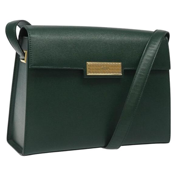 DIOR Shoulder Bag Leather Green - Picture 1 of 16